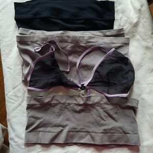 2 Tube tops, 2 bandeau, 1 bralette